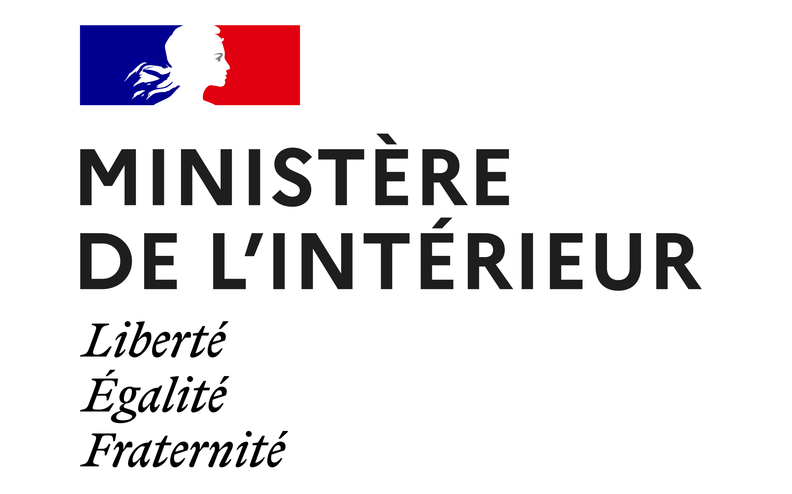 Link to the Ministère de l'Intérieur website